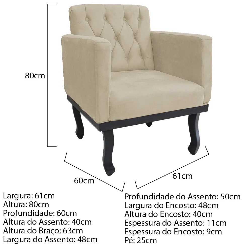 Kit 02 Poltrona Classic Corano - ADJ Decor