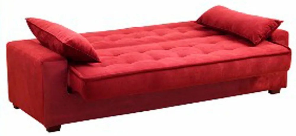 Sofá Cama 3 Lugares Speciale Montana Suede Pena Vinho D'Rossi