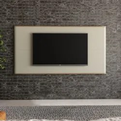 Painel Para TV 75 Pol 217cm Suspenso Blen Louro/Luna I06 - Mpozenato