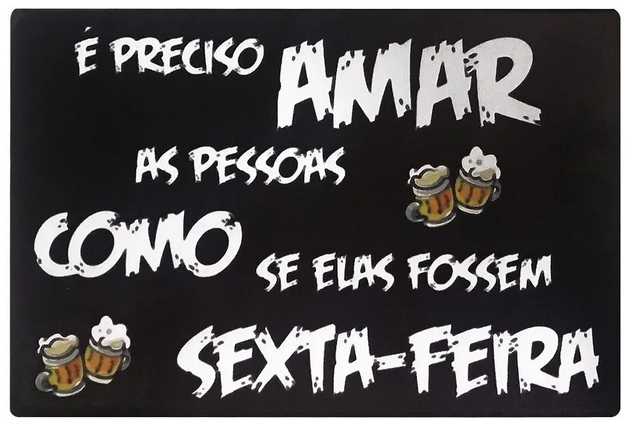Kit 03 Placas de Mdf Decorativas Churrasco 19,5x29,5  - D'Rossi