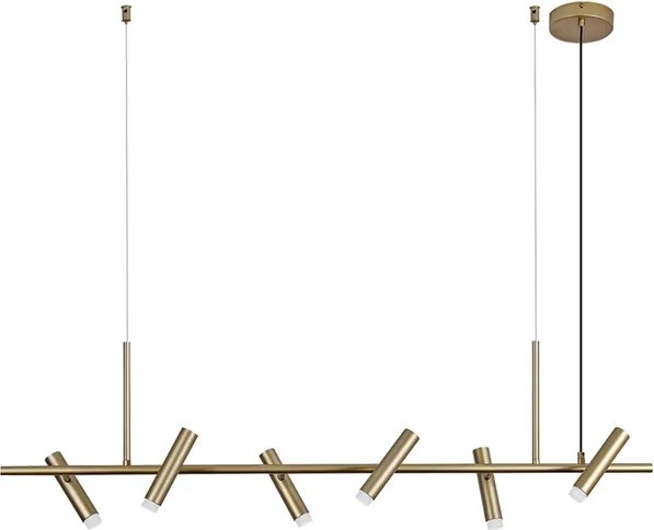 Pendente Led Metal E Acr&amp;amp;#xED;lico 18w 3000k Zione - DOURADO