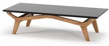 Mesa de Centro Olegário Cor Champagne Com Preto 140cm - 76723 Sun House