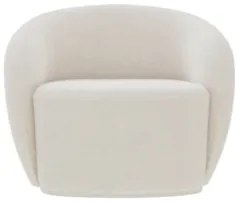 Poltrona para Sala de Estar Orgânica Kit com 2 Garbin Z08 Boucle Bege
