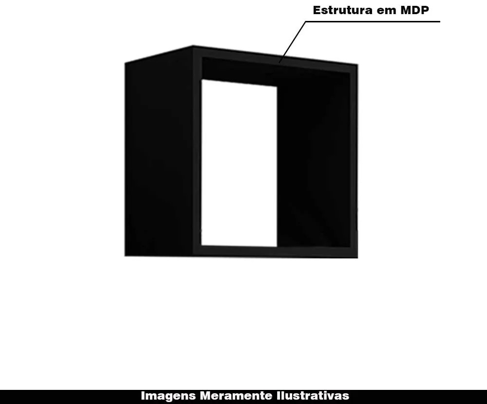 Kit 15 Nichos Organizador 30x30cm Preto G01 - Gran Belo
