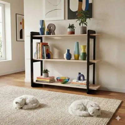 Aparador Narvi Pinus com Preto Woodyou 110x32x87cm