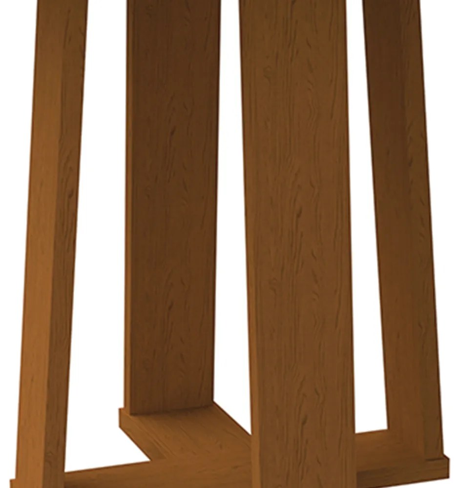Mesa de Jantar Leka 100 cm Off White Base Ypê - D'Rossi
