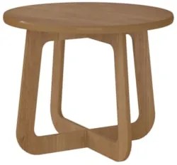 Mesa Centro Redonda 59cm Para Sala MDF Rexxar Cinamomo A09 - Mpozenato