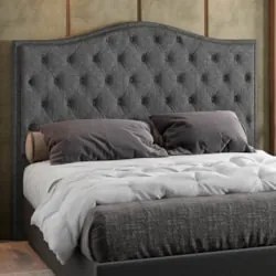 Cabeceira Cama Box Casal Queen 160cm Siena Z37 Linho Cinza - Mpozenato