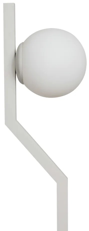 Abajur Zig Ø17X56Cm 1Xg9 / Globo Ø12Cm | Usina 16835/1 (MR-T - Marrom Texturizado, FOSCO)