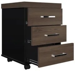 Conjunto Escritório Home Office 5 Peças Corp A06 Charuto/Preto - Mpoze