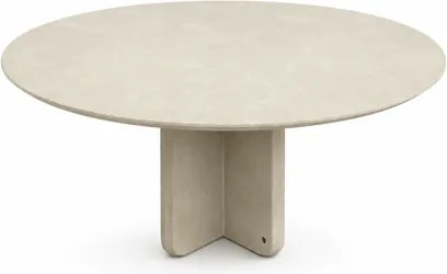 Mesa de Jantar Urban Redonda Concreto Cinza Claro