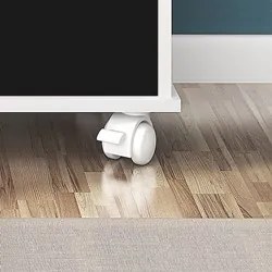 Nicho Organizador com Rodízios Toys 9 Gavetas Q01 Branco/Preto - Mpoze