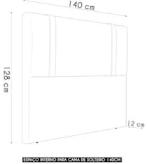 Cabeceira Cama Box Queen 160cm Estofada Glory Saturno Grafite Z04 - Mp