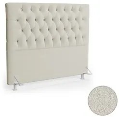 Cabeceira Casal Cama Box 140cm Cristal C16 Boucle Bege - Mpozenato