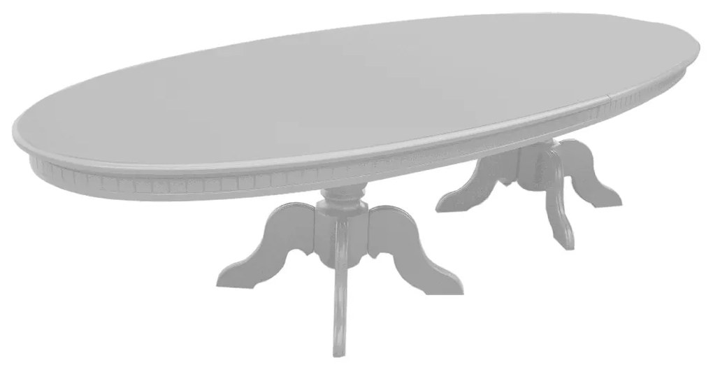 Mesa Oval Elegance - Branco  Kleiner