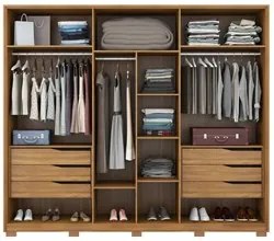 Guarda Roupa Casal Com Pés 6 Portas 2 Com Espelhos  Atrice D02 Amendol