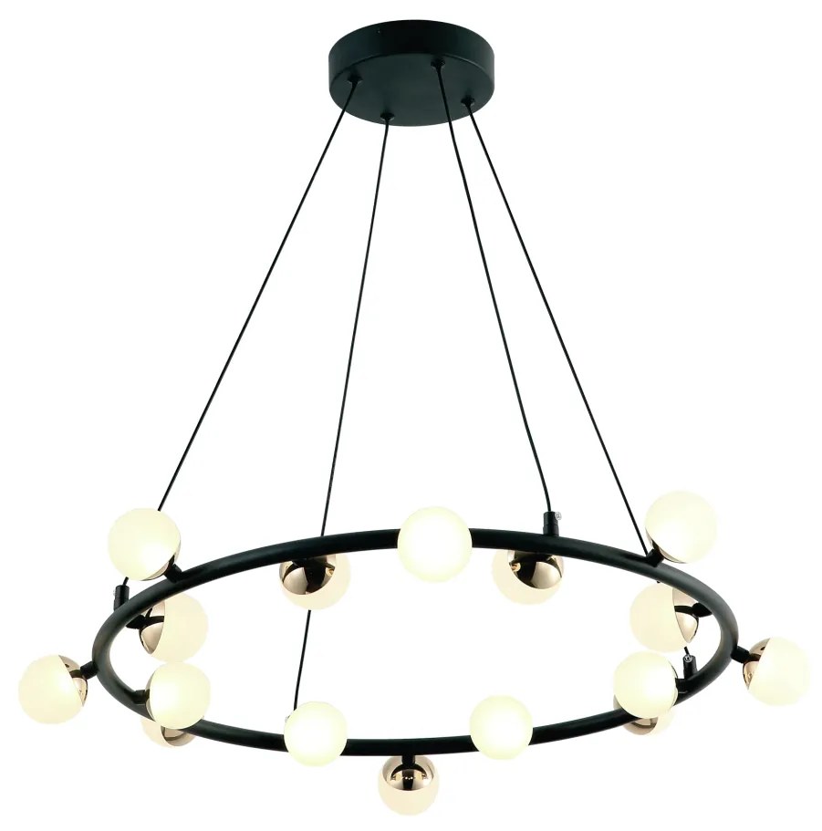 Pendente Fuxico Redondo Ø69X16Cm Led 20W 3000K Bivolt | Bella Iluminaç...