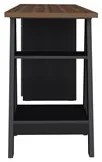 Escrivaninha Cavalete 5 Gavetas Mobile Spirit Preto/Nogal - Artany