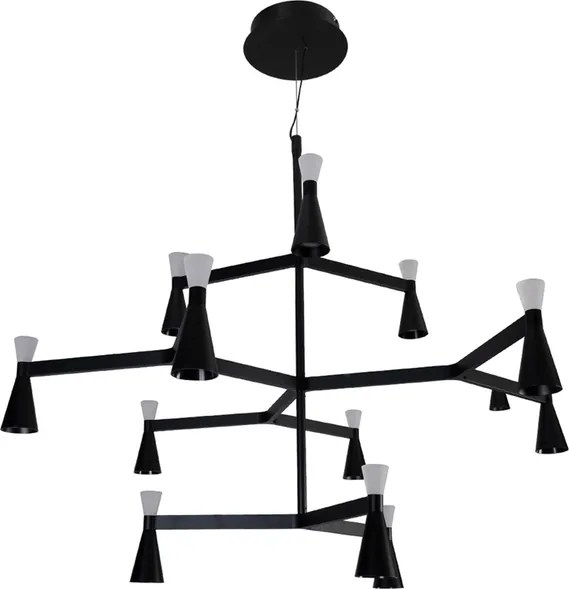 Pendente Led Metal Alum&amp;amp;#xED;nio 50w 3000k Ramus - PRETO