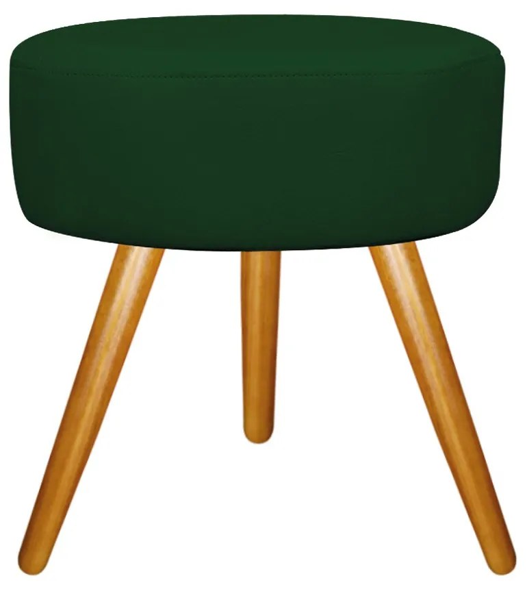 Kit 02 Puffs Sofia Palito Mel Suede Verde - ADJ Decor