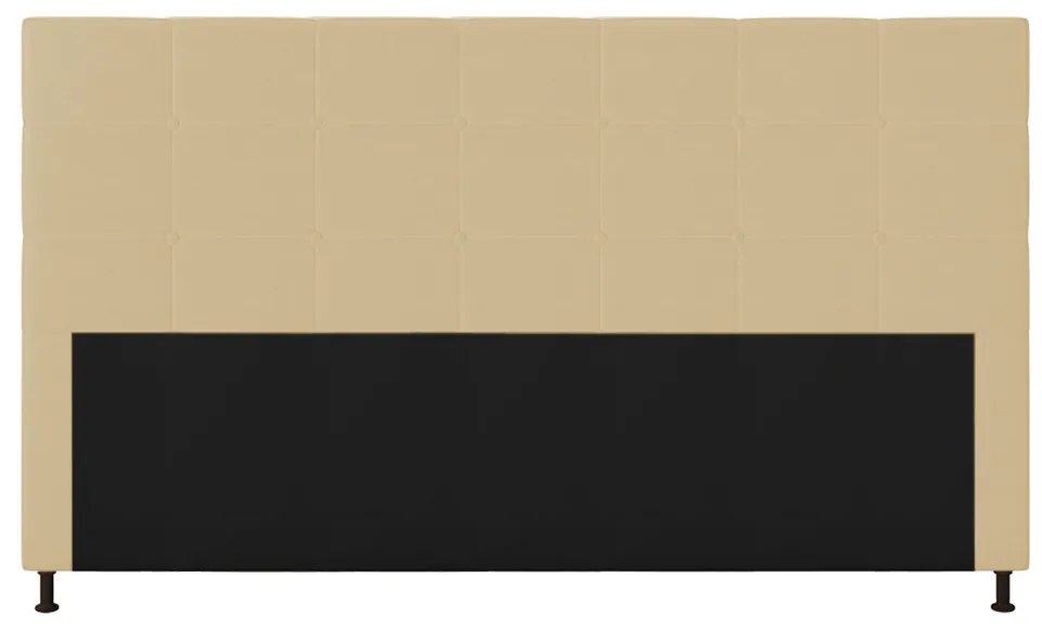 Cabeceira Stambul Para Cama Box King 195 cm Corino - D'Rossi - Bege