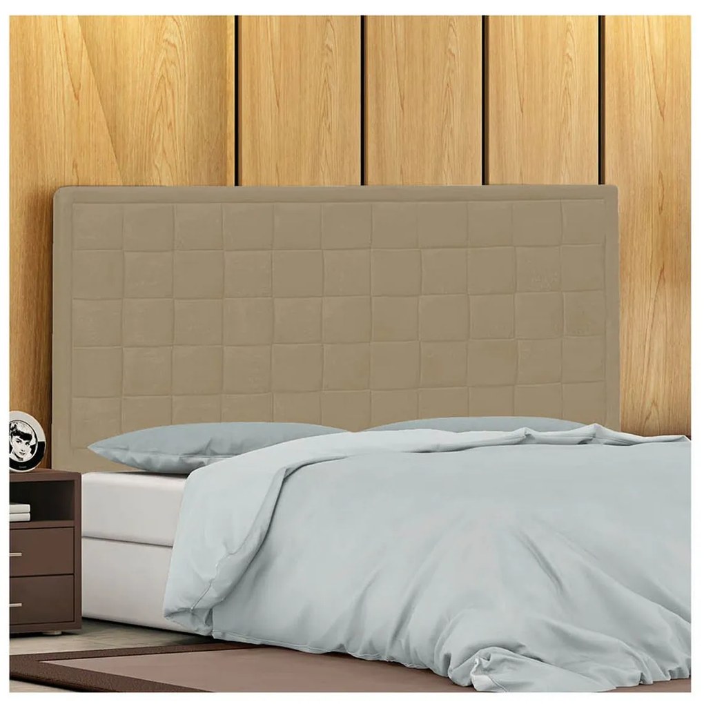 Cabeceira Solteiro Palermo P04 100 cm Suede - ADJ Decor