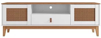 Rack Esmeralda 1.60 Branco/Noce - Casa D Móveis