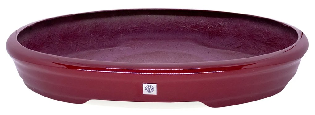 Vaso Bacia Decorativo Osaka Vermelho Lira P 7x46x35 cm - D'Rossi