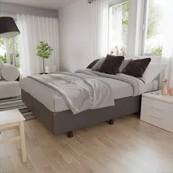 Base Box para Cama Casal Queen 158x198cm Bipartido Liz S05 Sintético C