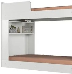 Beliche Solteiro Juvenil Montessoriana com Nichos Concept S01 Branco -