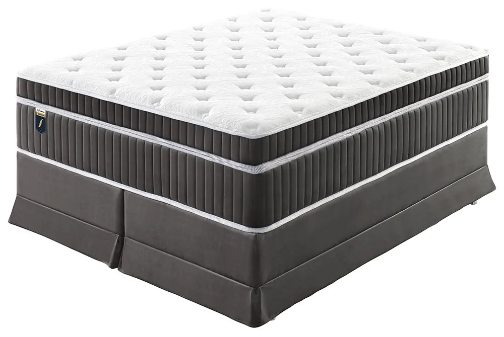 Cama Box Somiê com Colchão Sognare com Saia