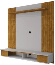Painel TV 55 Pol e Bancada Suspensa 136cm Foz Naturalle/Off B02 - Mpoz