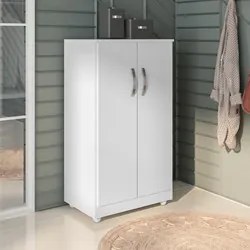 Kit 2 Armários Organizador Multiuso Rosana 2 Portas Branco - AJL Móvei