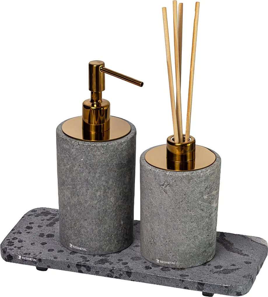 Conjunto Banheiro Duo Petra Gold