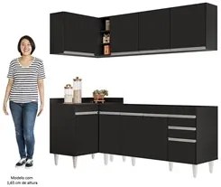 Armário de Cozinha Modulado de Canto Direito 4 Peças CP40 Balcão sem T