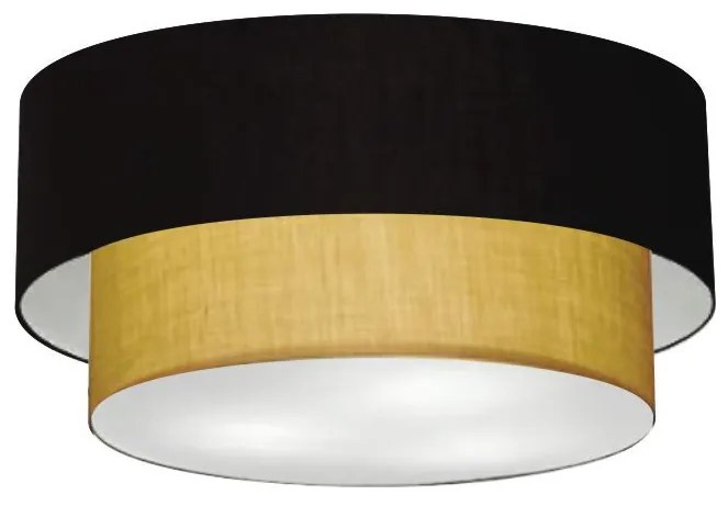 Plafon Para Banheiro Cilíndrico SB-3062 Cúpula Cor Preto Palha