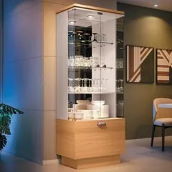 Cristaleira Aruan e Buffet Ellora H01 Off White/Cinamomo - Mpozenato