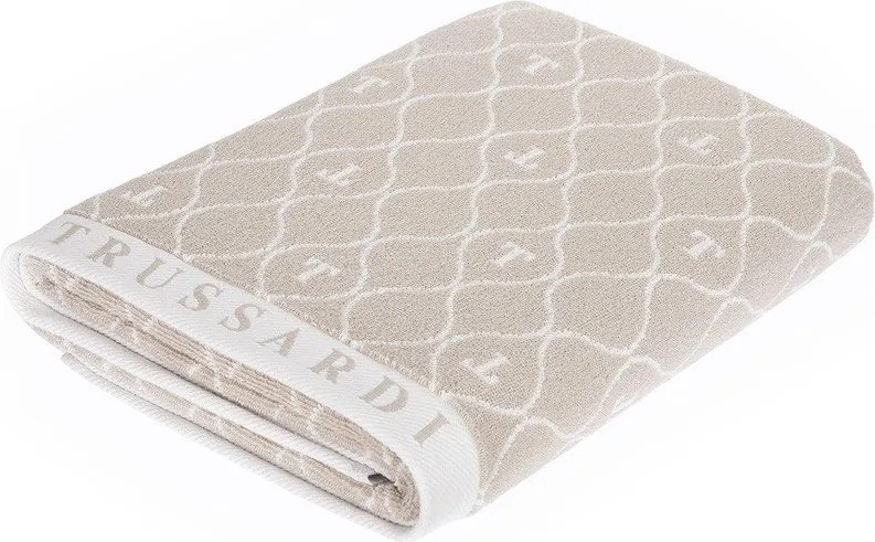 Toalha Banhão Trussardi Jacquard Fio Tinto Speciale  Nocciola
