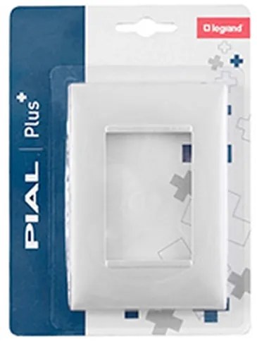 Placa 4x2 Para 3 Modulos Plastico Perola Pial Plus+