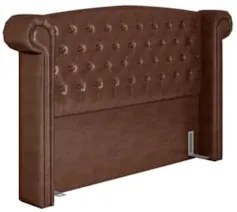 Cabeceira Cama Box Casal King 195cm Provença Z37 Sintético Camel - Mpo