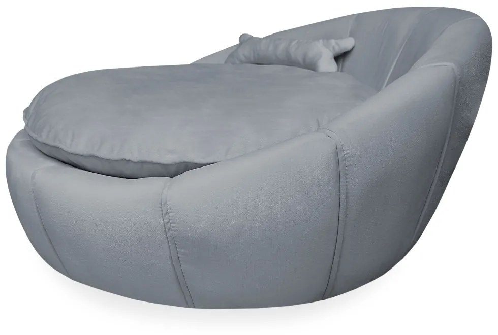 Cama Pet Ariel para Cães e Gatos Almofadada Veludo Cores - Cinza Grafite