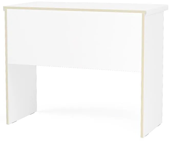 Mesa Computador De Escritório Resende 90cm 1 Gaveta - Branco