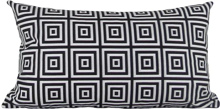 3 Capas Almofada Confort Veludo Preto 30x50cm