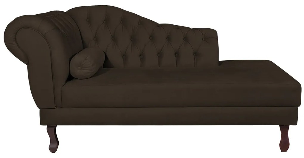 Recamier Diana 185cm Lado Direito Corano Marrom - ADJ Decor