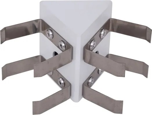 Jun&amp;#xE7;&amp;#xE3;o Triangular V Para Perfil Branco Sem Ilumina&amp;#xE7;&amp;#xE3;o Fit40