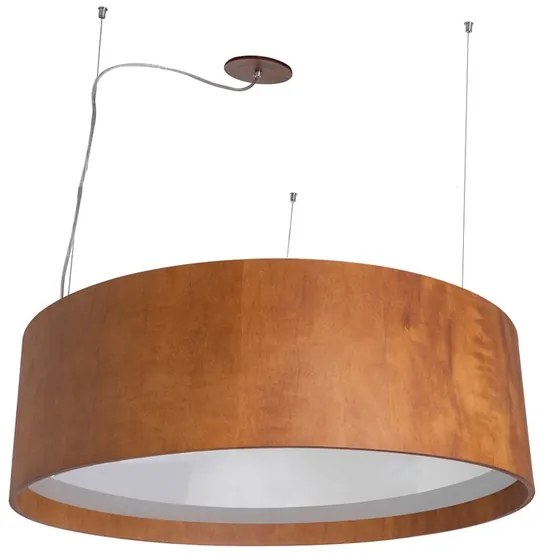 Pendente Madeira Imbuia 80cm Cilindrico