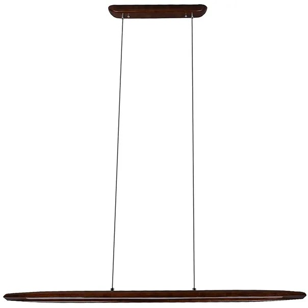 Pendente Led Ferro Madeira Imbuia 20W 3000K Native