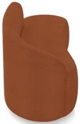 Sofá 2 Lugares Para Sala 140cm Orgânico Wendi Boucle Terracota I01  -