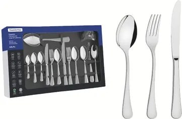 Faqueiro Tramontina Zurique 101 Peças Aço Inox