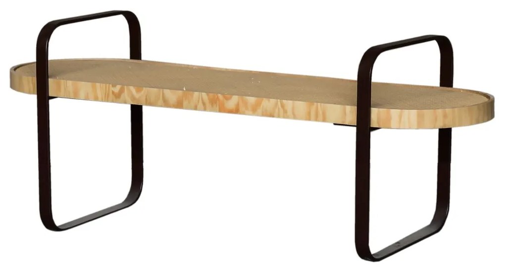 Mesa de Centro Vicenzo - Mel Pinus c/Detalhes Preto
